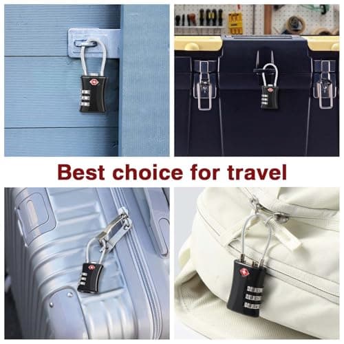 Thumbnail 6 de Oderra Candado Taquilla TSA 3 dígitos — pack 2 🔒