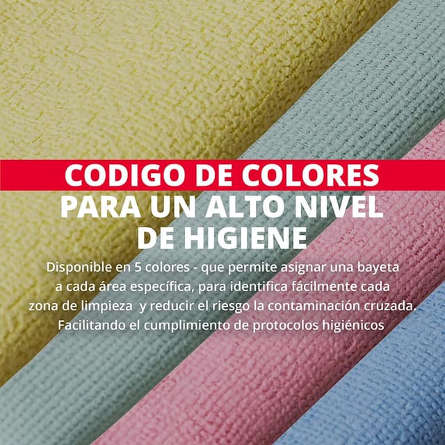 Detalle 2 de Vileda Professional Bayeta PurMicro Active 38x35 cm