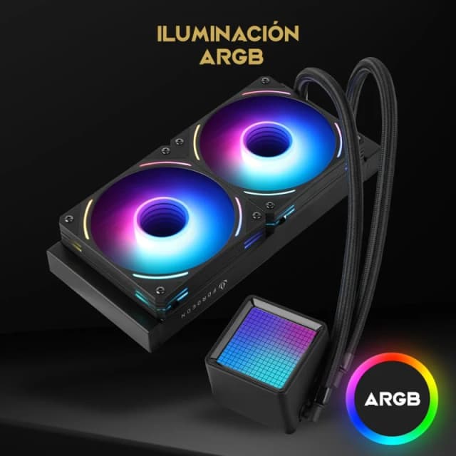 Detalle 2 de forgeon Solum 240 Refrigeración líquida 240mm