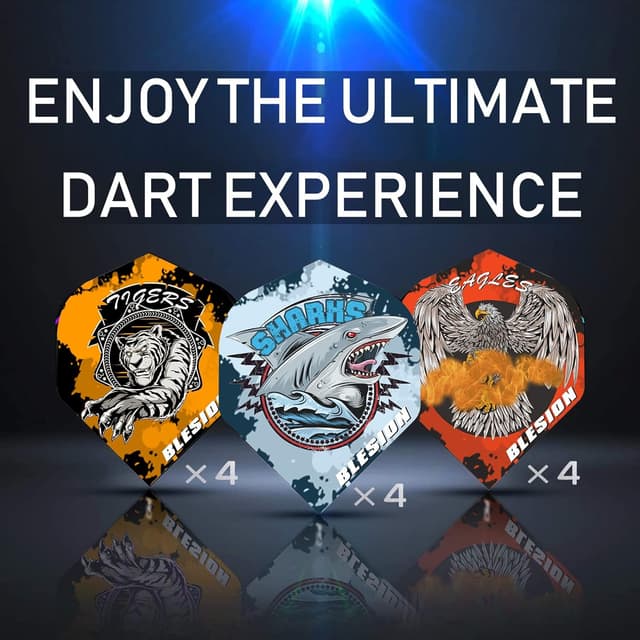 Thumbnail 4 de BLESION Dartpfeile Kunststoffspitze 18 g Set