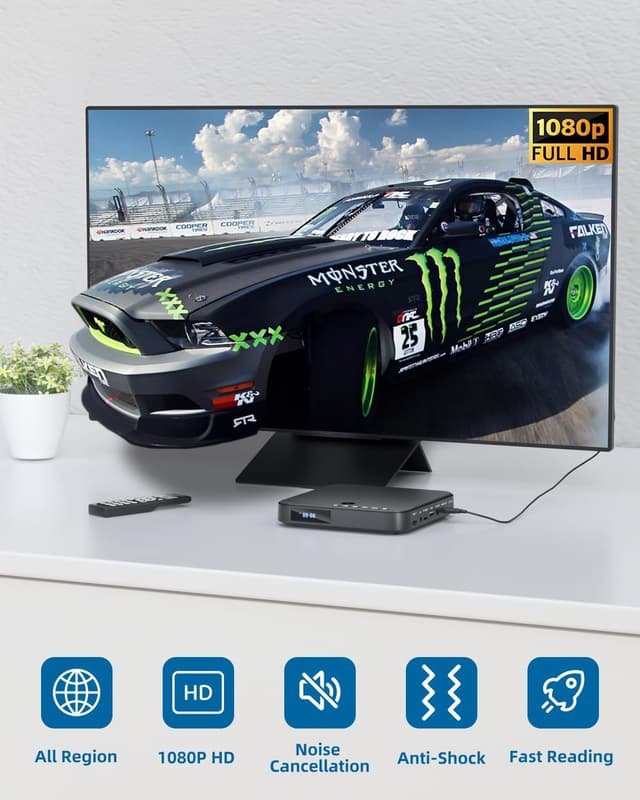 Thumbnail 1 de FELEMAN Lecteur DVD 1080p đź“€