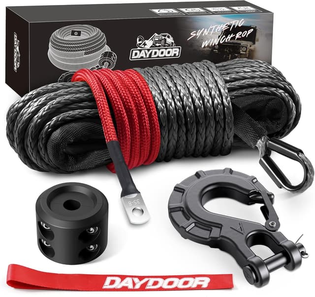Detalle de DAYDOOR 1/4" x 50ft 10,000 lb winch rope