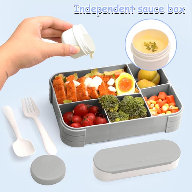 Thumbnail 2 de XJIANFU Brotdose Kinder mit Fächern 1200 ml Bento-Box