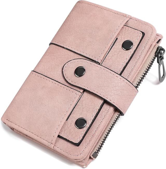 Thumbnail 6 de FALAN MULE Women’s RFID Blocking Small Bifold Purse with Zipper Coin Pocket & ID Window