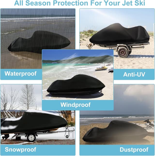 Detalle de 3 Seater Jet Ski Cover 420D, 120 in