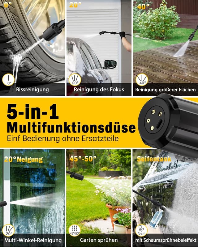 Detalle 2 de Idropulitrice 100 bar 480 l/h con ugello 5 in 1