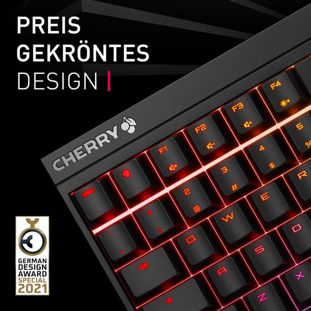 Detalle de CHERRY MX 2.0S Gaming-Tastatur mit RGB und MX2A Red Switches (QWERTZ, kabelgebunden)