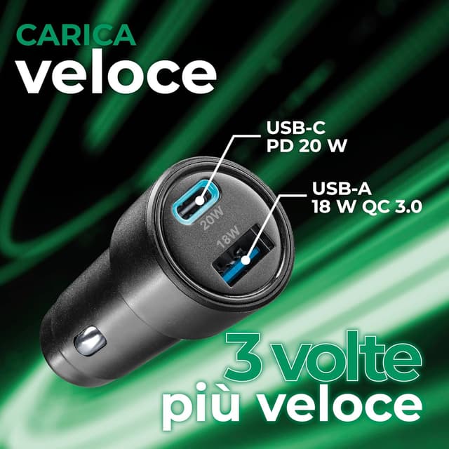 Thumbnail 1 de Teknoll Caricabatterie Rapido 20W per auto