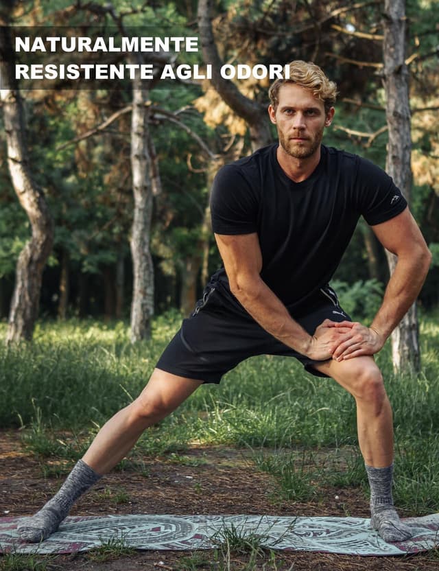 Detalle 1 de Merino.tech maglietta merino uomo 165 g/m²