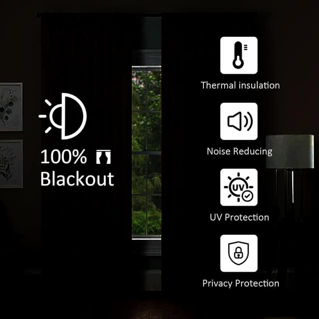 Detalle de LiveGo waterproof outdoor curtains with stainless steel eyelets (2 panels) for porch, pergola & pergola