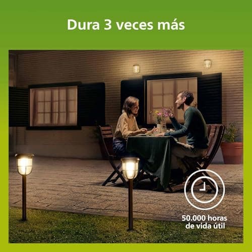Detalle 2 de Philips Lighting bombilla LED Ultraeficiente 4 W (E27 A60) luz cálida 2700K, pack 2