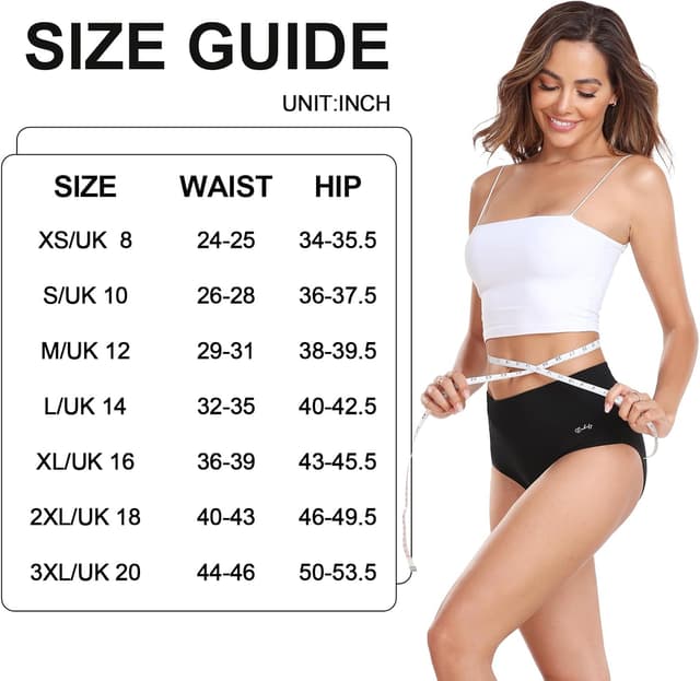 Thumbnail 6 de Coskefy 5 Pack Cotton High Waisted Briefs