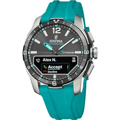 Detalle de Festina Reloj Inteligente Híbrido Hombre Connected D F23000/5 (analógico) de caucho azul