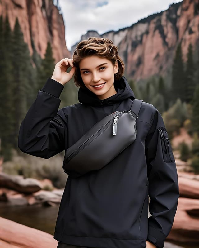 Detalle 2 de Marsupio running impermeabile