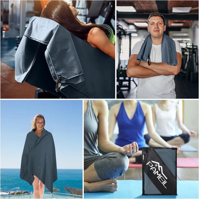 Thumbnail 6 de Pameil Mikrofaser Handtuch 160x80 cm 🏖