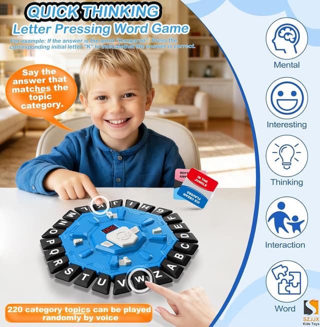 Detalle 2 de Word Game Family Board Game 220 Categories