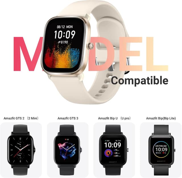 Thumbnail 3 de Higgs Correa 20mm Silicona Suave para Amazfit Bip y GTS 🌟