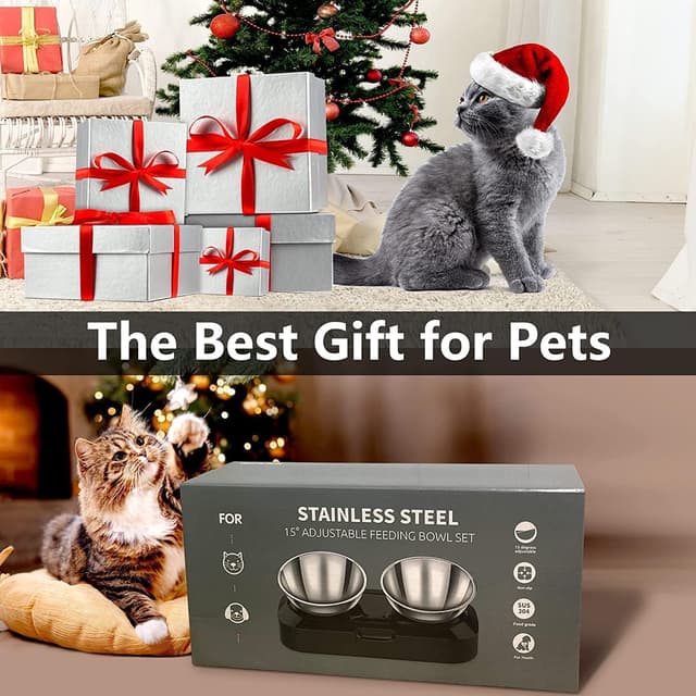 Thumbnail 5 de PewinGo Katzennapf 15° verstellbar 🐾