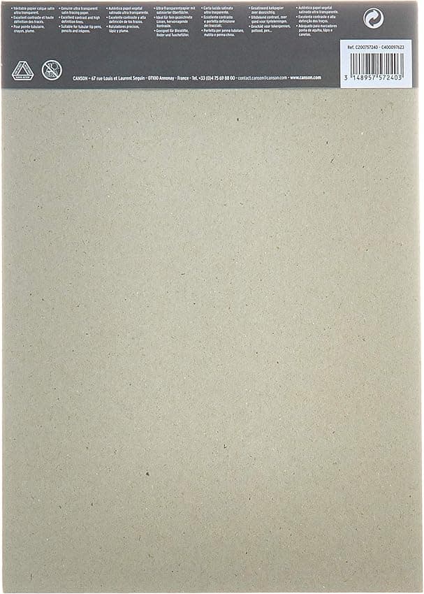 Detalle 2 de CANSON Calque Satin 50 feuilles A4 ⚙