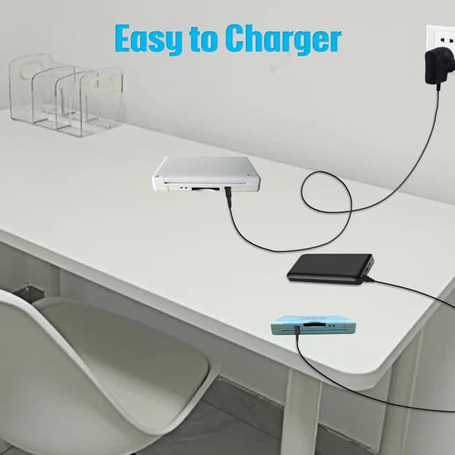 Detalle 2 de Xahpower Charger Kit for Nintendo DS Lite – Replacement Charger & USB Cable Kit