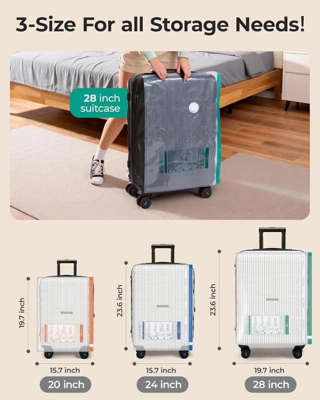 Detalle de BAGSMART Vacuum Storage Bags 18-pack