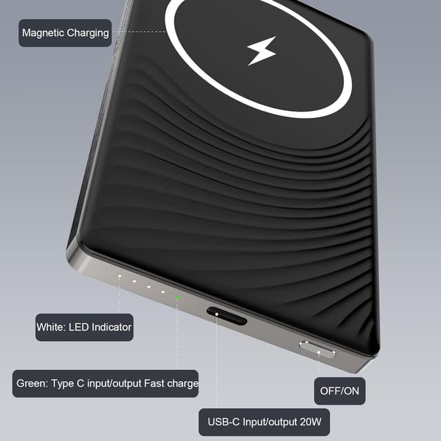 Thumbnail 5 de Magnetic Power Bank Slim 5000mAh 20W