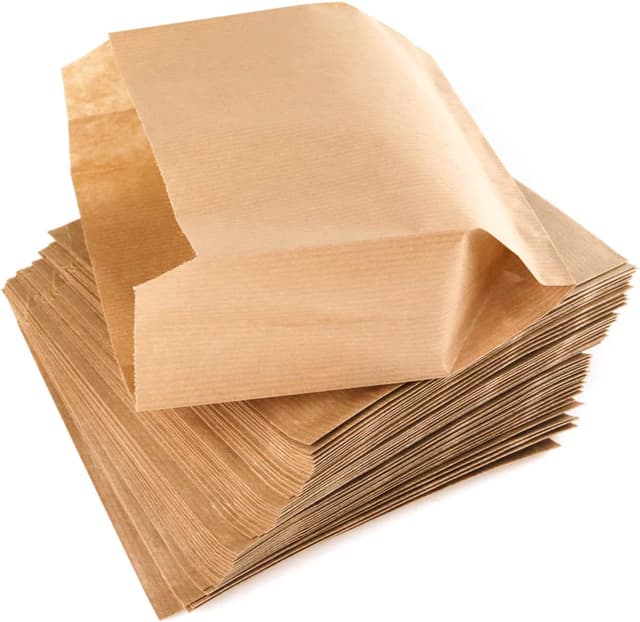 Thumbnail 6 de PACKRA Kraftpapier-Tüten & Geschenktüten (100 Stück) 15 x 27 x 6 cm, Vintage – Umschläge für Weihnachtsgeschenke