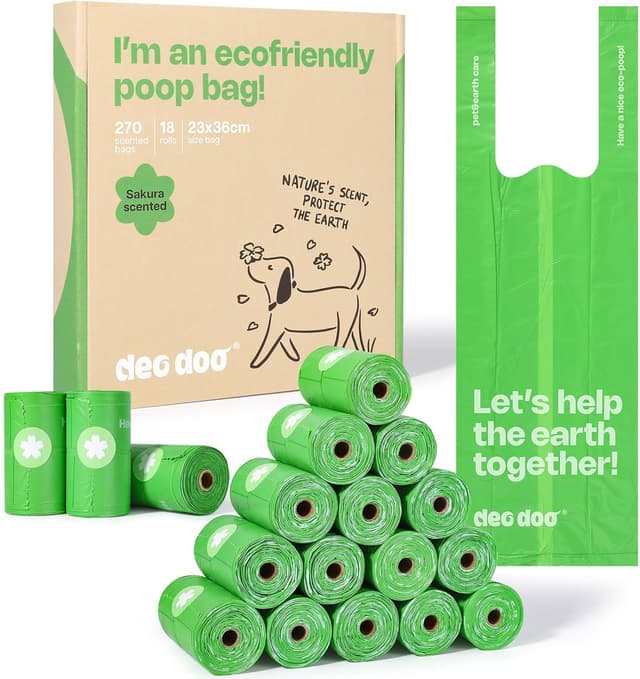 Detalle de Poo Bags Dogs with Tie Handles 270-count