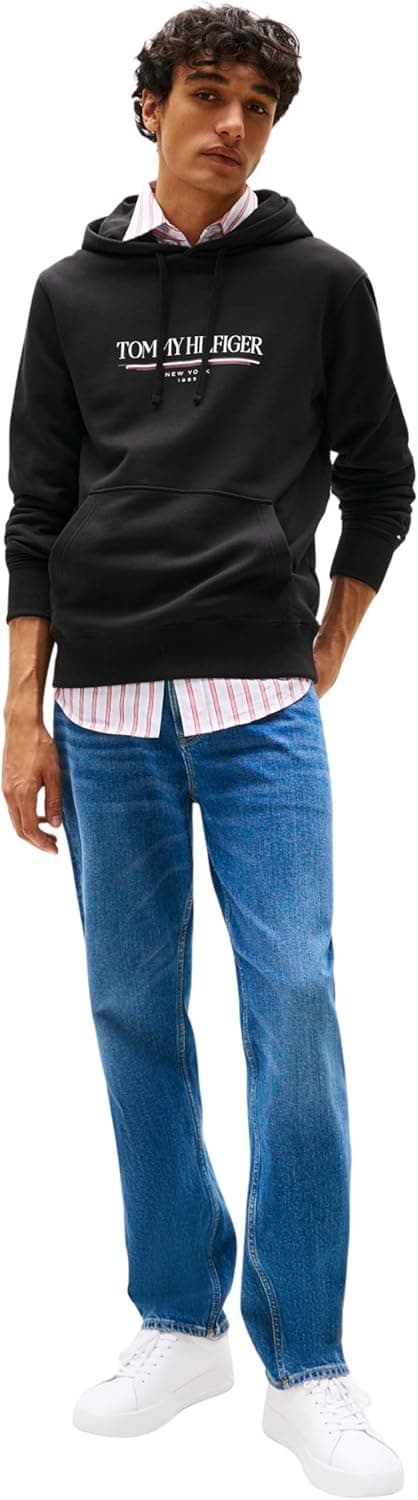 Detalle de Tommy Hilfiger Men’s Brand Love Cotton Hoodie