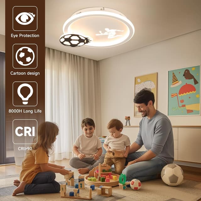 Thumbnail 6 de EASY EAGLE Lampadario per cameretta bambina EASY EAGLE, plafoniera LED da soffitto dimmerabile 34 cm