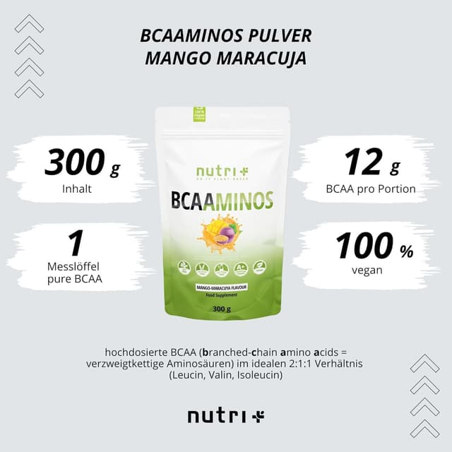 Detalle 2 de BCAA Pulver Mango Maracuja 300 g