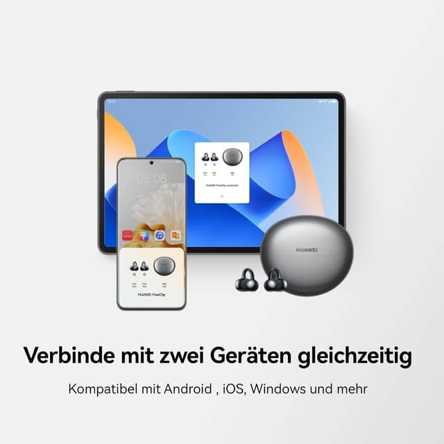 Thumbnail 6 de Huawei FreeClip Rosa Gold Open-Ear Kopfhörer