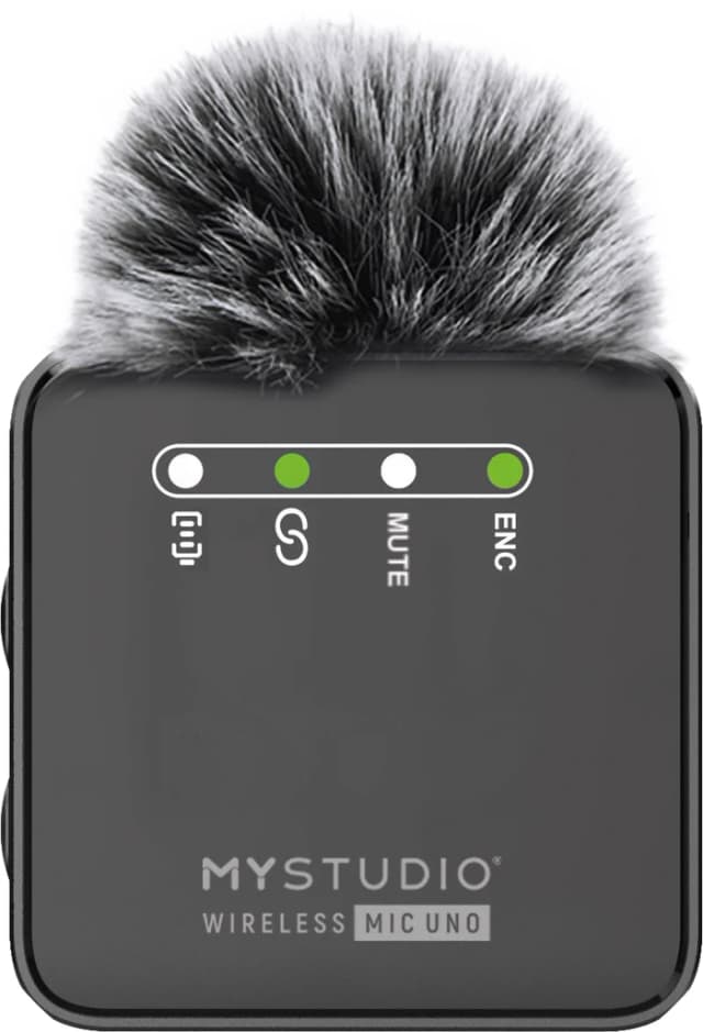 Detalle de Easypix My Studio kabelloses Mikrofon Uno (Set mit Empfänger) – für Journalisten, Filmemacher & Vlogger