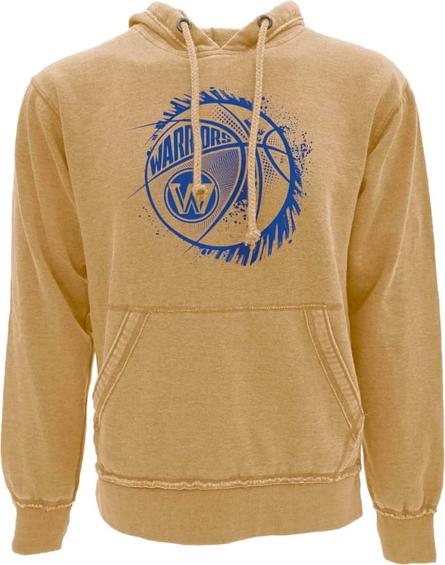 Detalle 2 de Blue 84 NBA Officially Licensed Golden State Warriors Burnout Hooded Sweatshirt