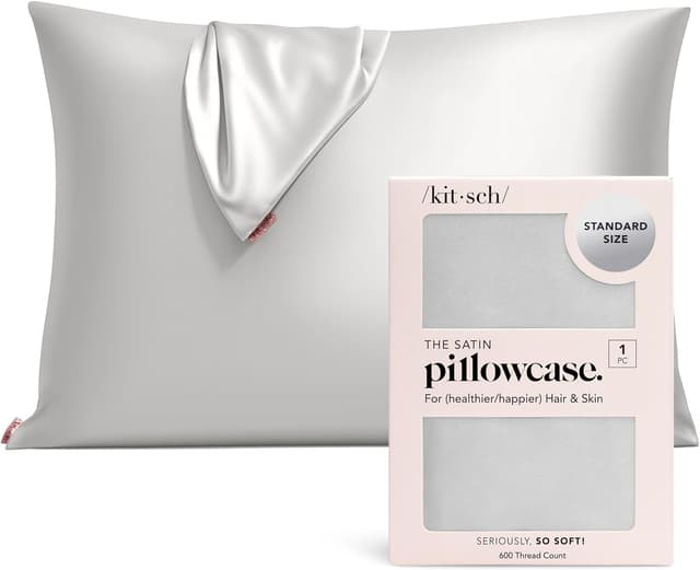 Detalle de Kitsch Satin pillowcase 19x26 smooth comfort