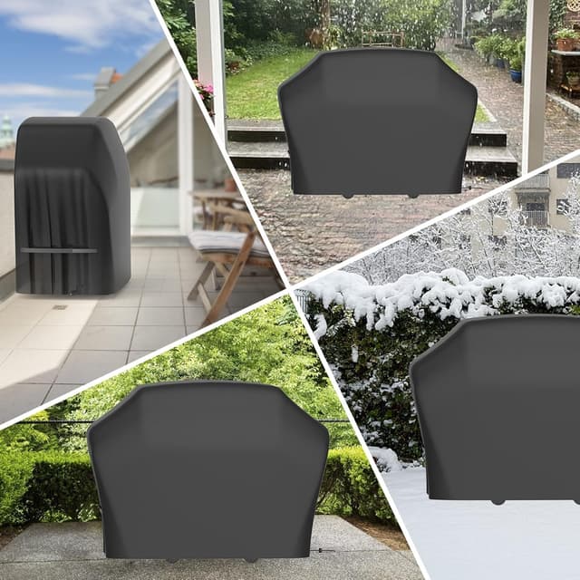 Detalle 2 de Waterproof Heavy Duty Large BBQ Cover (170 x 61 x 117cm) – Oxford cloth, dust-proof outdoor grill protection