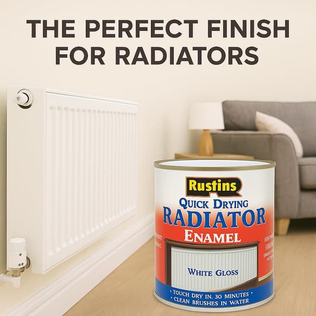 Thumbnail 1 de Rustins Radiator Enamel Gloss 1L