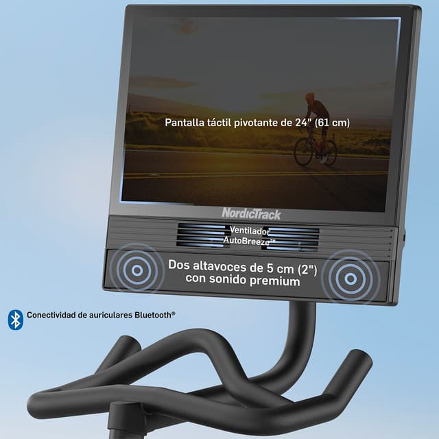 Detalle de Nordictrack S24 Bicicleta indoor 24" pantalla
