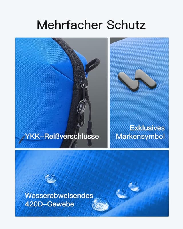 Detalle 2 de Inateck Portabler Kabeltasche 2 l für Reisen