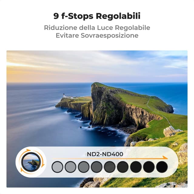 Thumbnail 4 de K&F CONCEPT Nano-Klear 67MM ND variabile