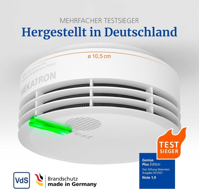 Thumbnail 2 de Hekatron Genius Plus Rauchmelder 10 Jahre đź””