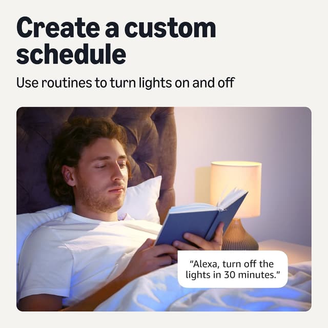 Thumbnail 3 de Amazon Basics A19 Smart Filament LED Bulb 4-pack