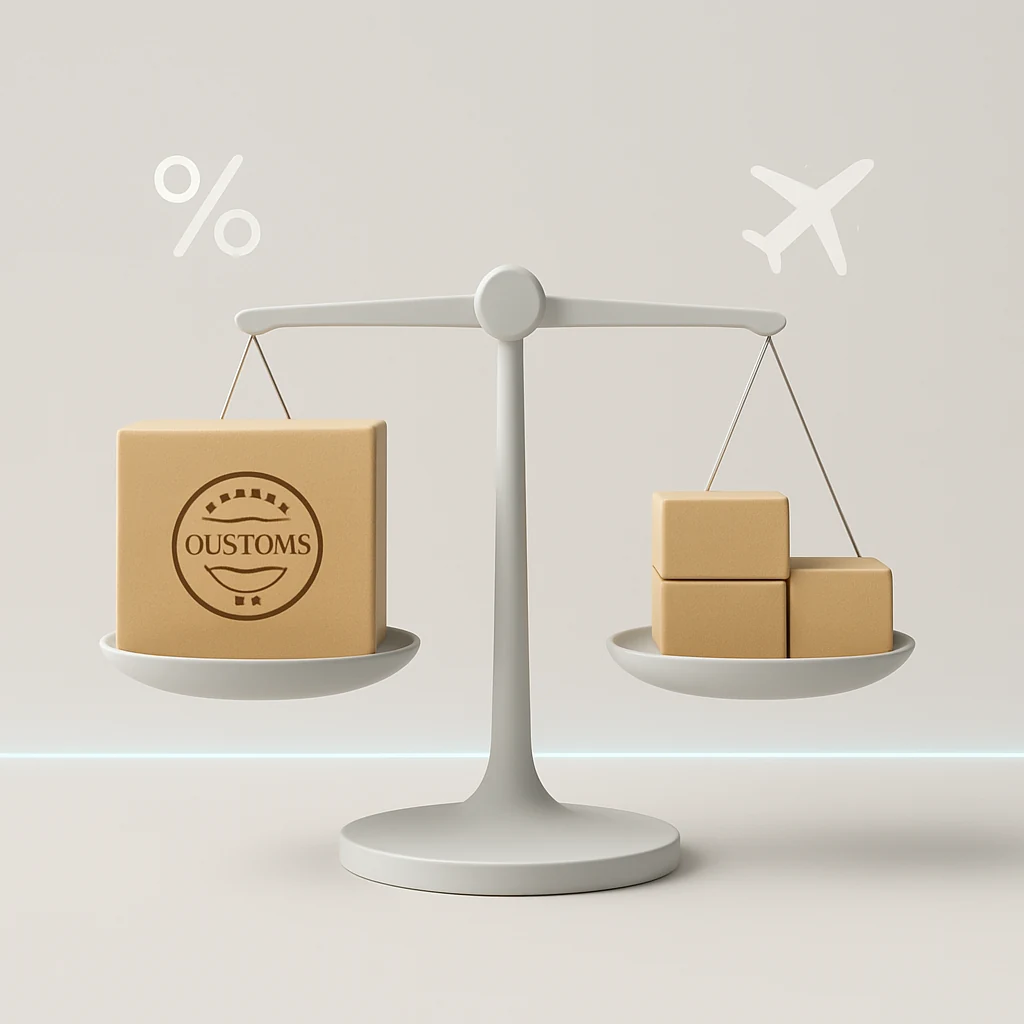 Diagrama de reparto del coste de envío y cupón