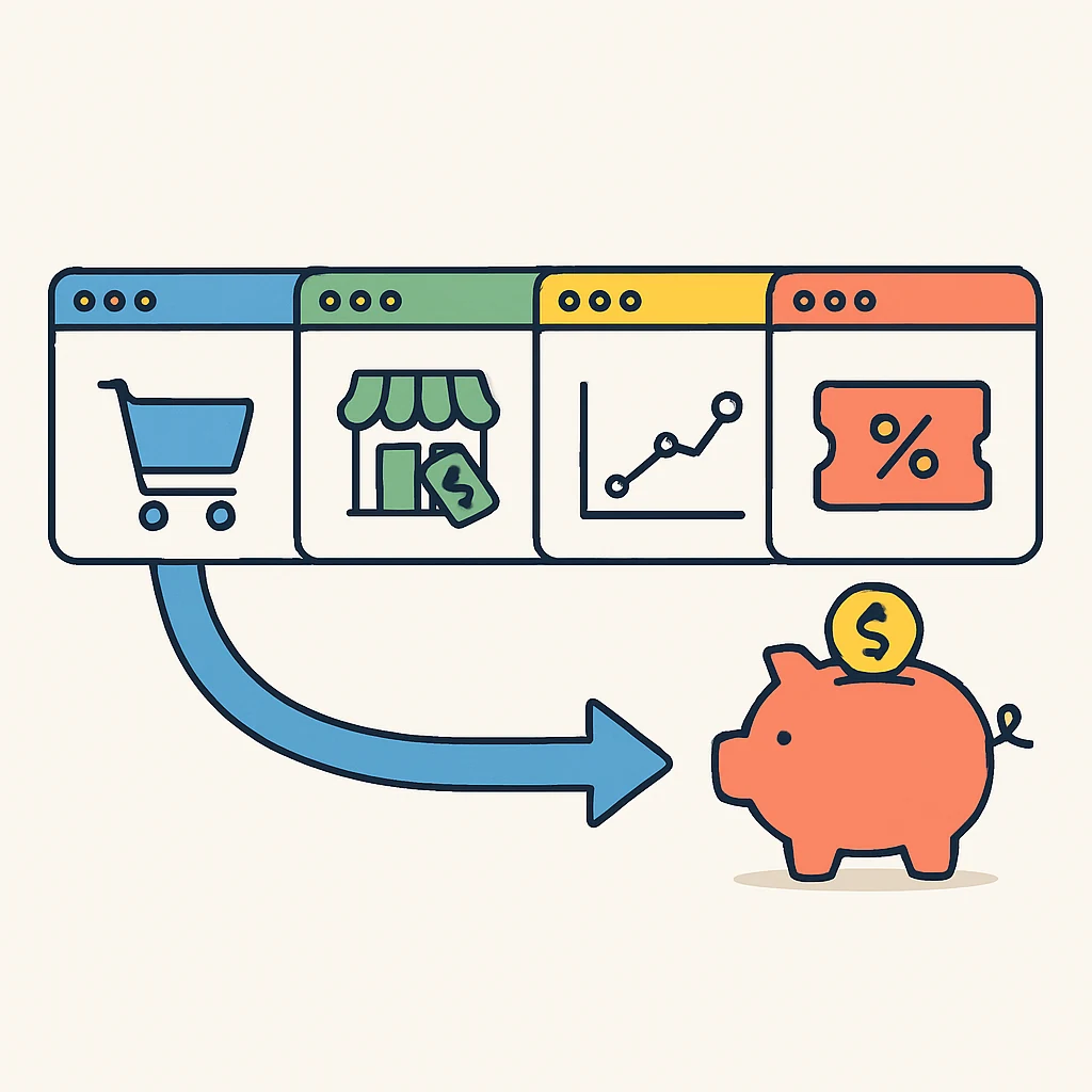 Esquema visual del método 4 pestañas