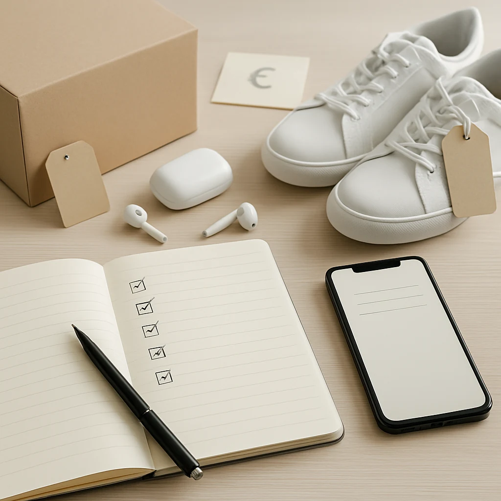 Comprador revisando ofertas en un portátil