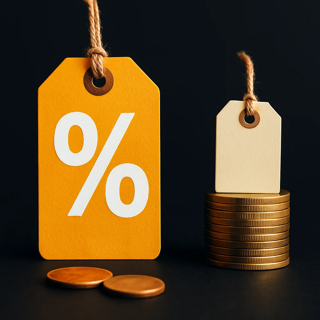 Ilustración de comparativa de precio total