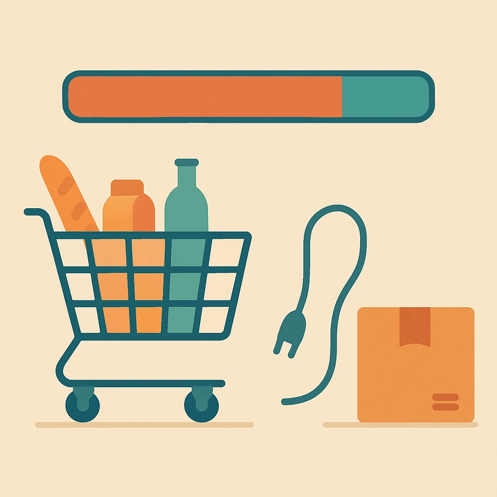 Ilustración del artículo: The Checkout Math: When a “Deal” Is Actually Cheaper Online
