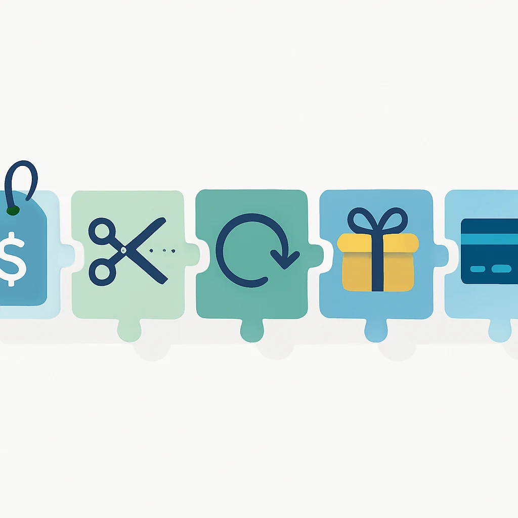 Ilustración del artículo: The Checkout Stack: How to Combine Coupons, Cashback & Gift Cards