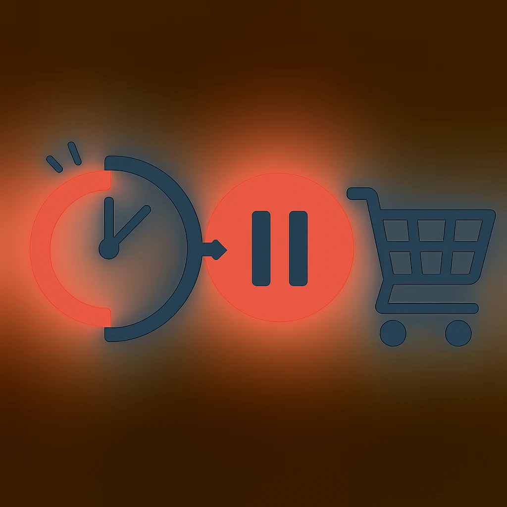 Online basket on laptop