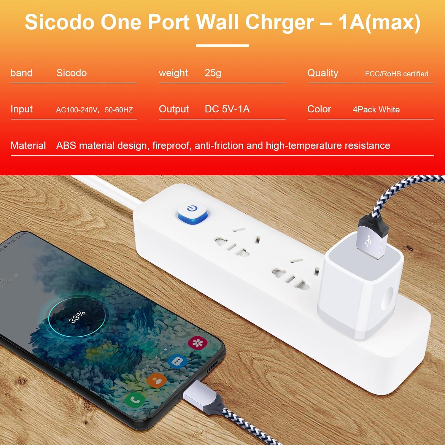 Thumbnail 6 de Sicodo Charger Block 4-Pack USB for iPhone